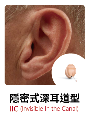 隱密式深耳道型 IIC